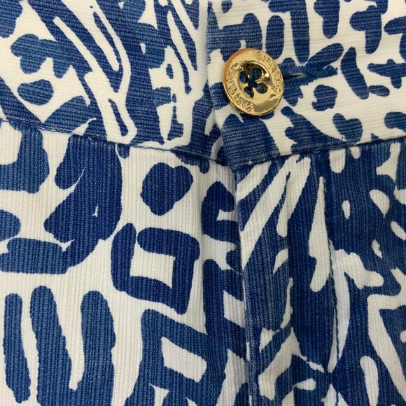 Lilly Pulitzer Chipper Short Home Slice Indigo Sz 8 - Picture 4 of 16